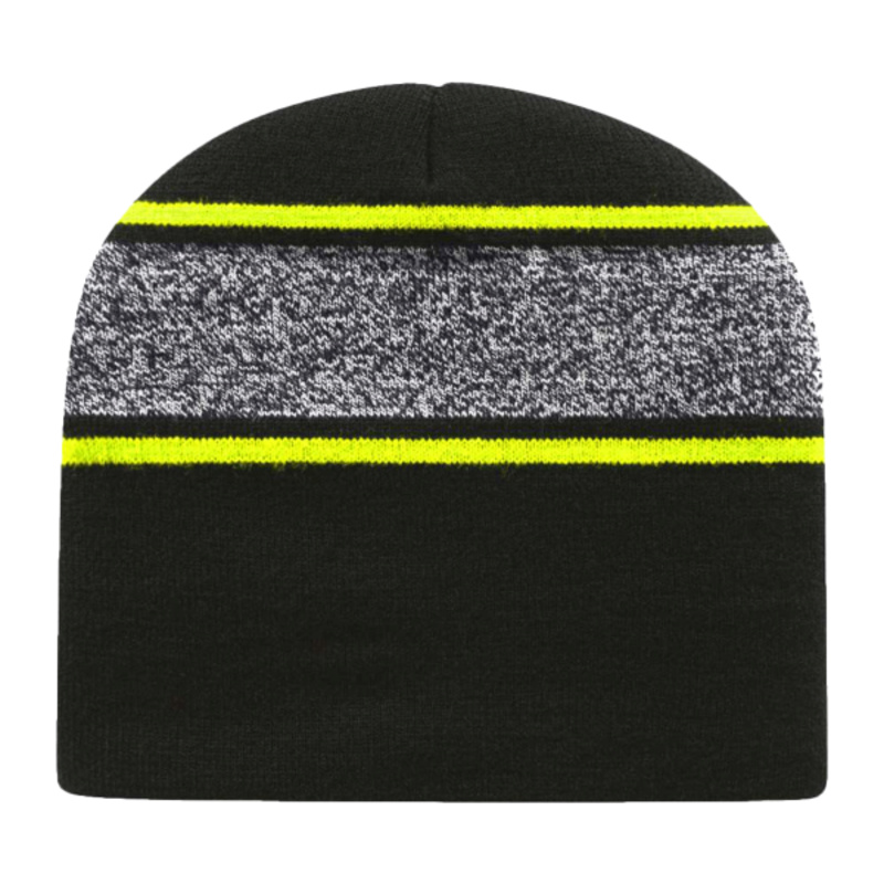 USA-Made Variegated Striped Beanie Thumbnail