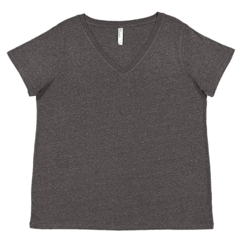 Women's Curvy Collection Fine Jersey V-Neck Tee Thumbnail