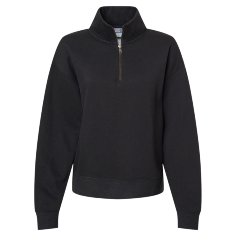 Women's Sueded Fleece Quarter-Zip Sweatshirt Thumbnail