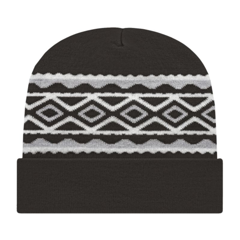 USA- Made Diamond Cuffed Beanie Thumbnail