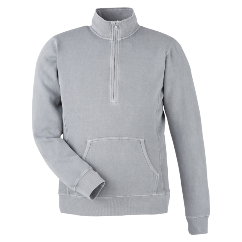 Unisex Pigment-Dyed Fleece Quarter-Zip Pullover Thumbnail