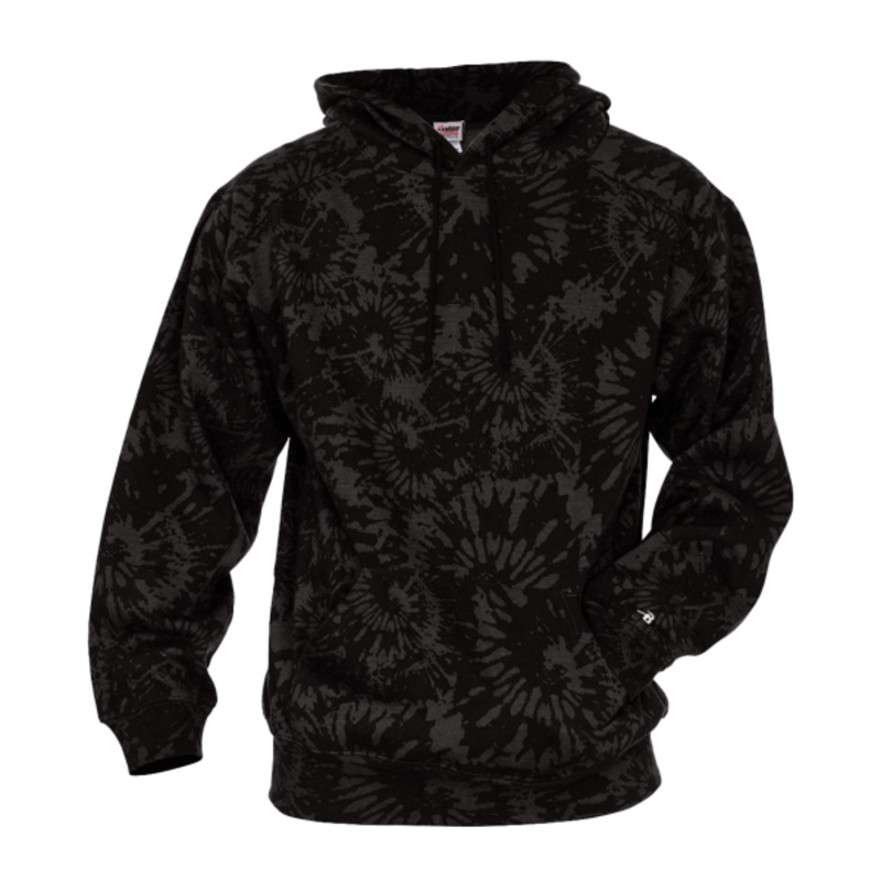 Unisex Tie-Dyed Triblend Hooded Sweatshirt Thumbnail