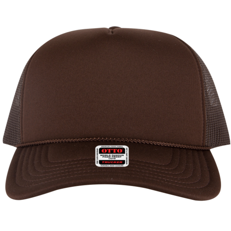OTTO CAP 5 Panel High Crown Mesh Back Trucker Hat Thumbnail