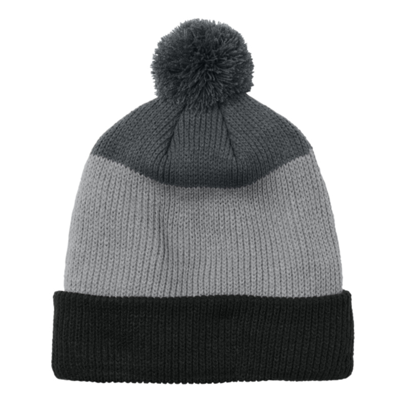 Cozy Striped Pom Beanie Thumbnail