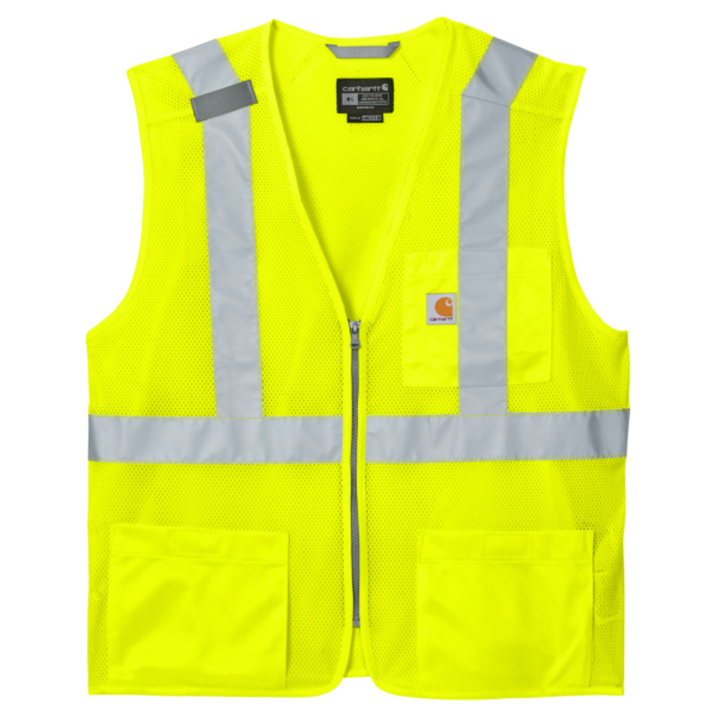 Ansi Class 2 Mesh Zip Front Vest Thumbnail