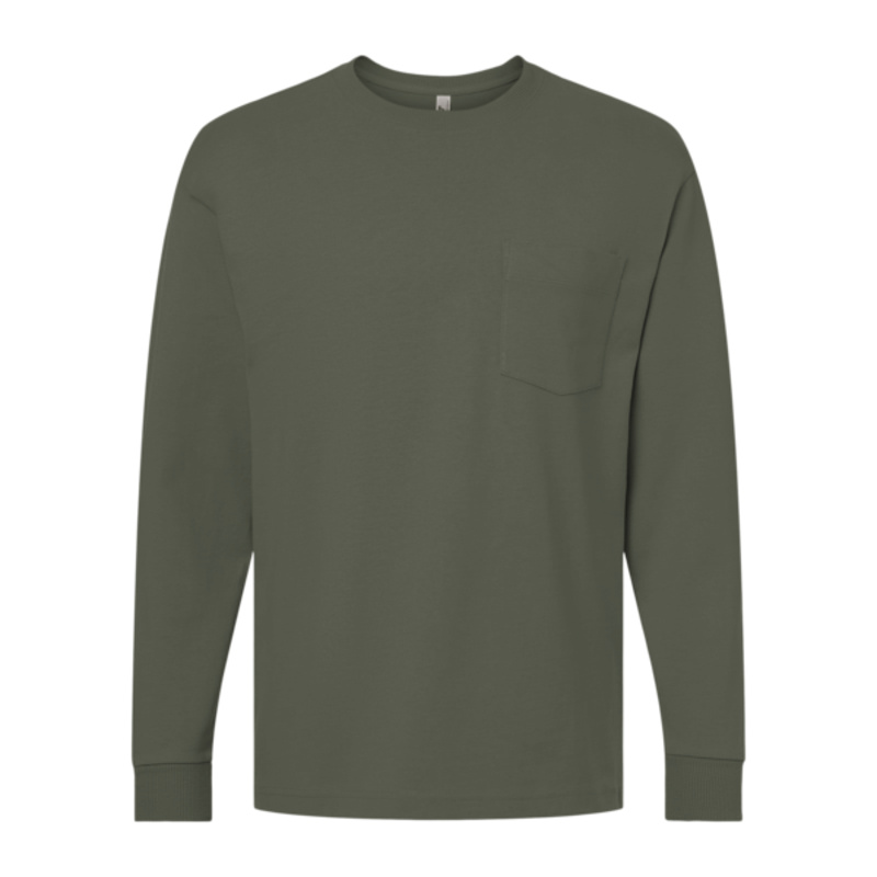 Unisex Super Heavyweight Long Sleeve Pocket Tee Thumbnail