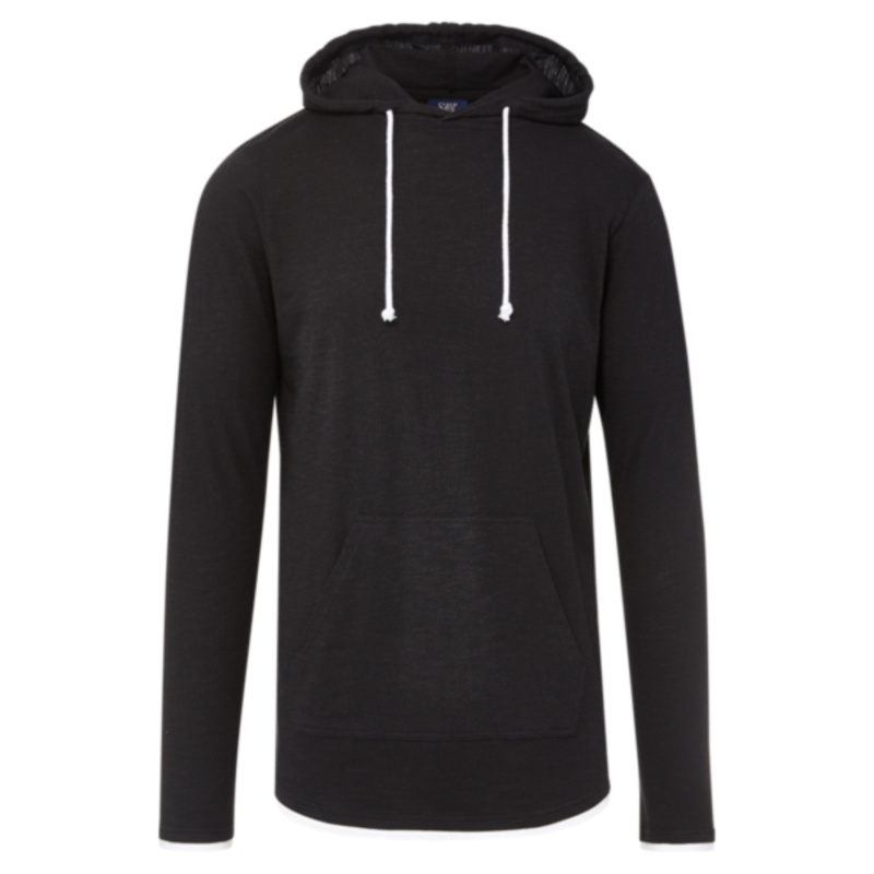Unisex Miles Slub Hooded Long Sleeve T-Shirt Thumbnail