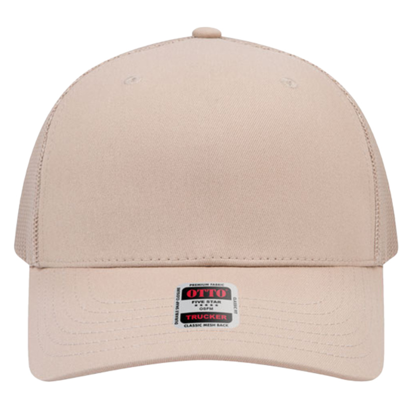 OTTO CAP Seamless 6 Panel Mid Profile Mesh Back Trucker Hat Thumbnail
