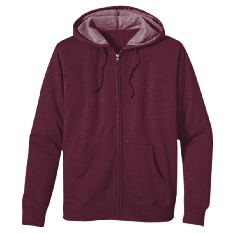 Unisex Heathered Full-Zip Hooded Sweatshirt Thumbnail