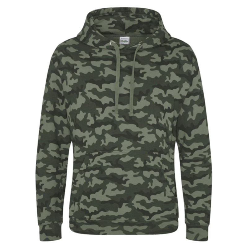 Unisex Camo Hooded Sweatshirt Thumbnail
