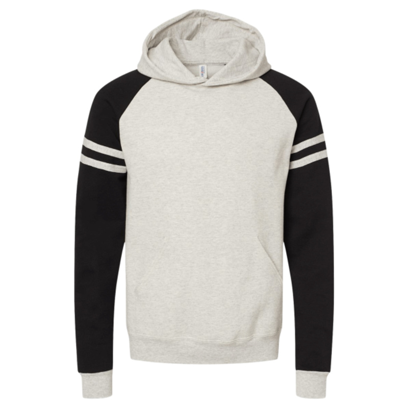 Unisex NuBlend ® Varsity Colorblock Hooded Sweatshirt Thumbnail