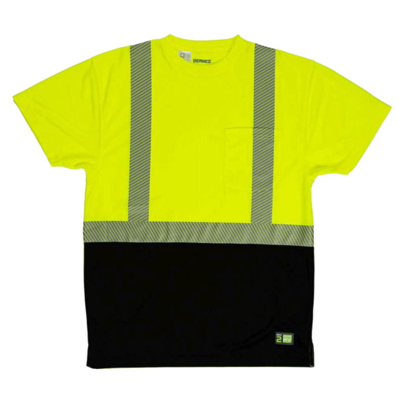 Men's Hi-Vis Class 2 Color Blocked Pocket T-Shirt Thumbnail
