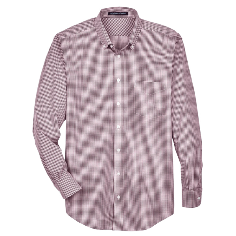 Men's Crown Collection® Gingham Check Woven Dress Shirt Thumbnail