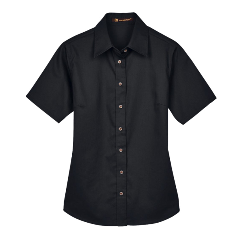 Women's Easy Blend™ Short Sleeve Twill Dress Shirt with Stain-Release Thumbnail