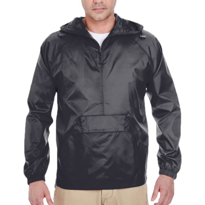 Quarter-Zip Hooded Pullover Pack Away Jacket Thumbnail