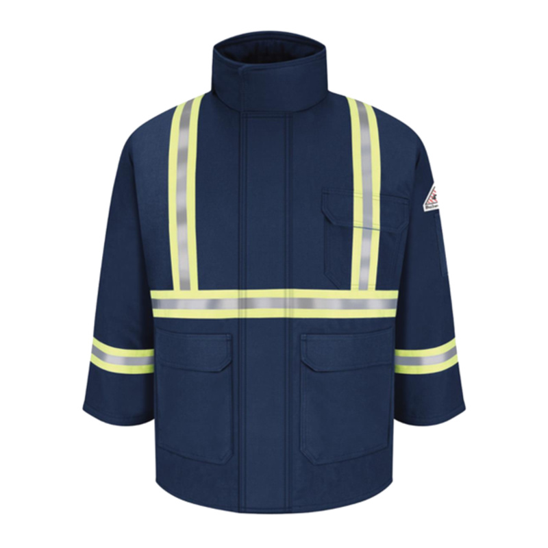 Men's Long Deluxe Parka With Reflective Trim - EXCEL FR® ComforTouch Thumbnail