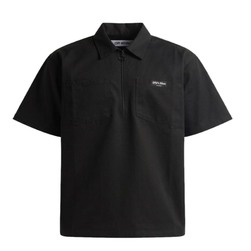 Unisex Work Heavyweight Quarter-Zip Short Sleeve Shirt Thumbnail