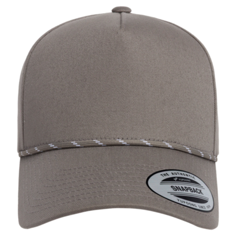 Retro Cotton Blend Five-Panel Rope Cap Thumbnail