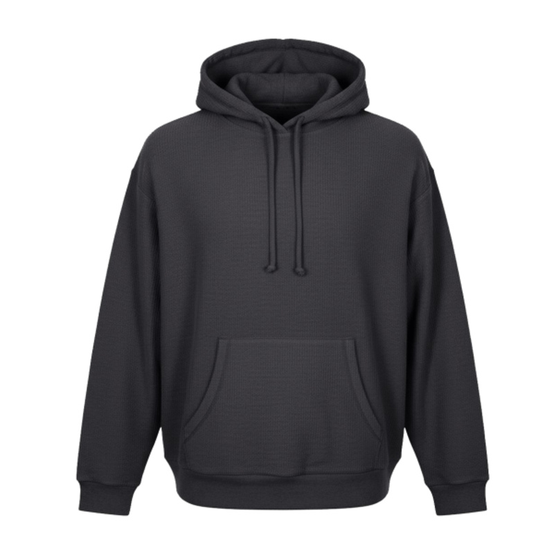 Unisex Corded Pullover Hooded Sweatshirt Thumbnail