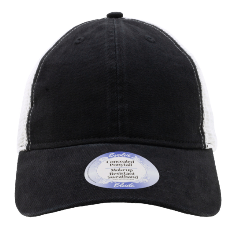 Women's Peached Twill Mesh Back Cap Thumbnail
