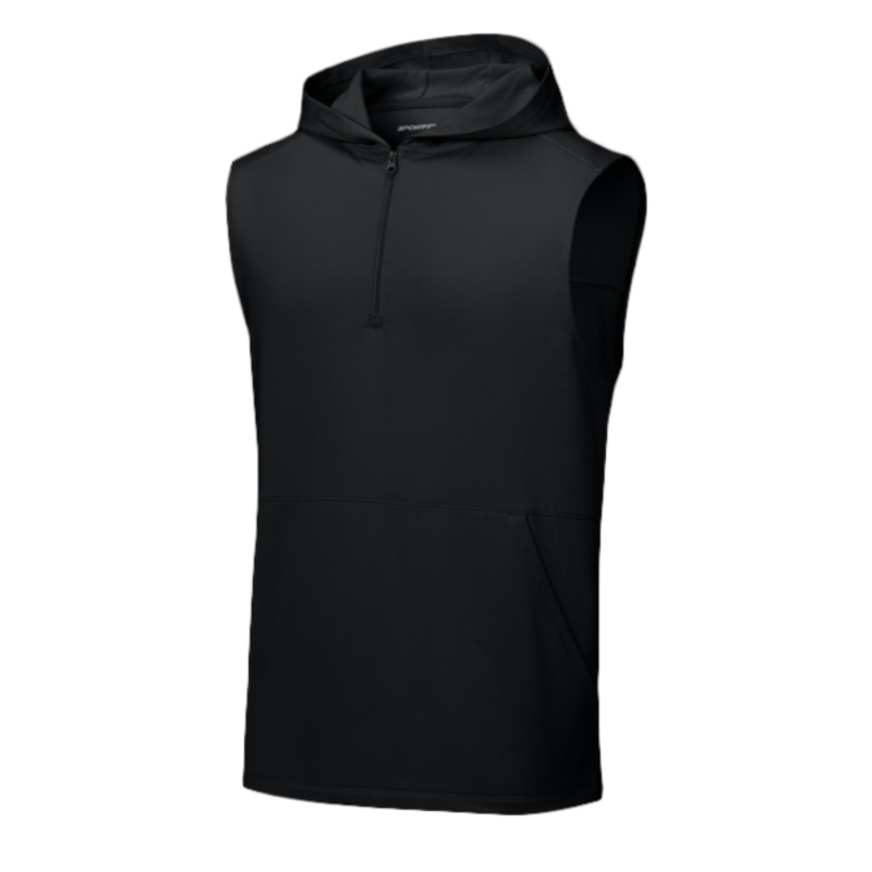 Sport Wick ® Stretch Sleeveless Hooded 1/4 Zip Thumbnail