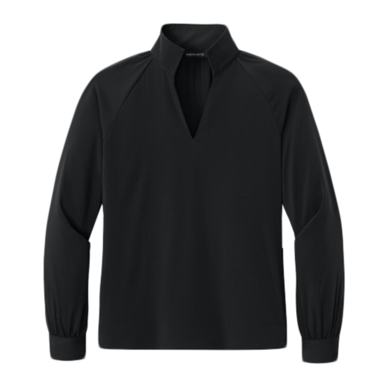 Women's Long Sleeve Buttery Soft Popover Blouse Thumbnail