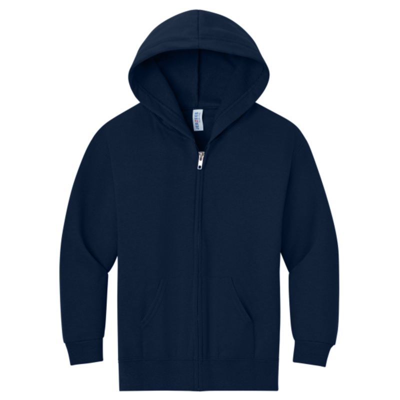 Youth NuBlend ® Full Zip Hooded Sweatshirt Thumbnail