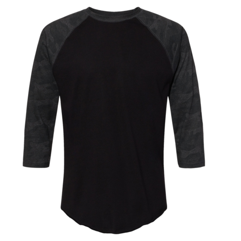 Men's Baseball Fine Jersey Three-Quarter Sleeve Tee Thumbnail