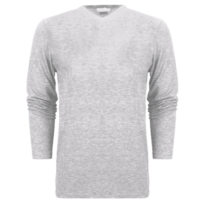 Unisex Long Sleeve V-Neck Tee Thumbnail