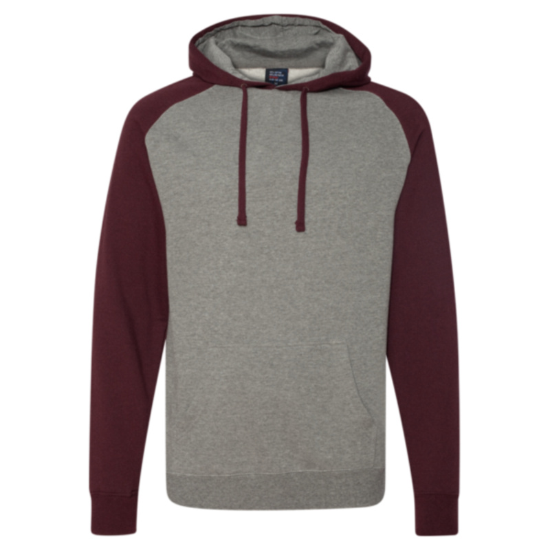 Unisex Raglan Hooded Sweatshirt Thumbnail
