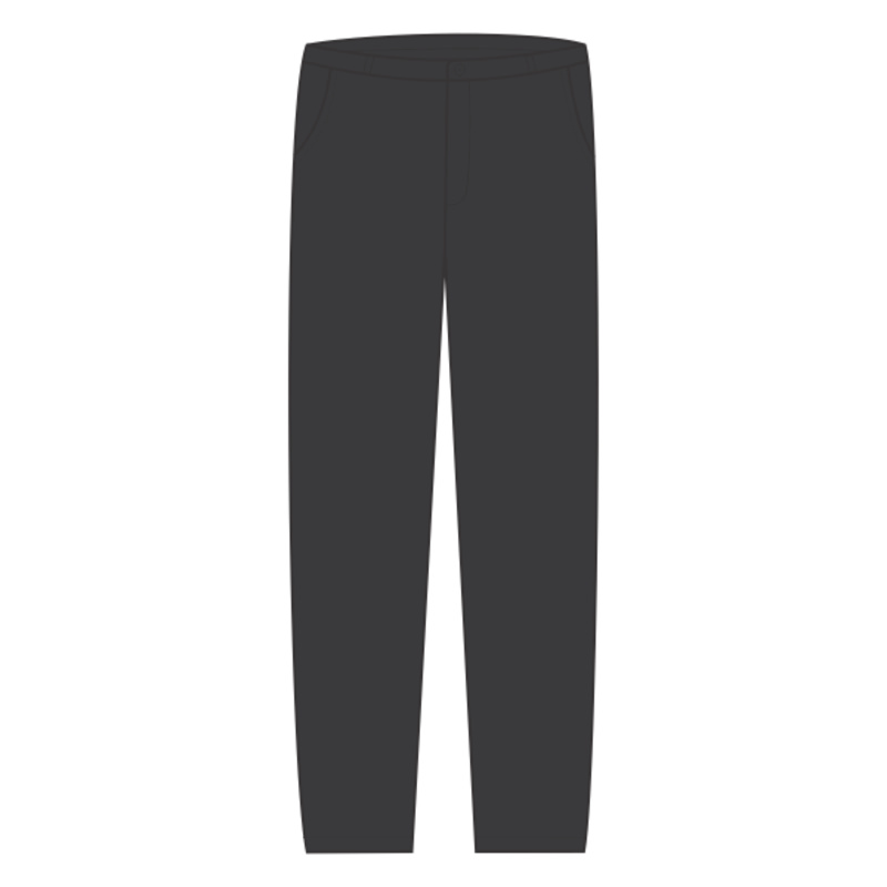 Men's Plain Front Casual Cotton Pants Thumbnail