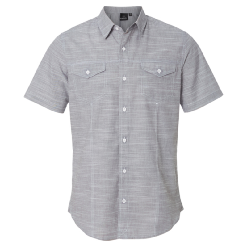 Men's Textured Solid Short Sleeve Shirt Thumbnail