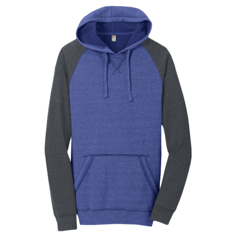Young Mens Lightweight Fleece Raglan Hoodie Thumbnail