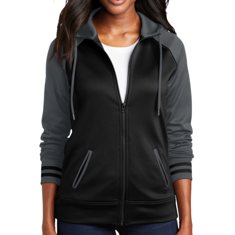Women's Sport Wick ® Varsity Fleece Full Zip Hooded Jacket Thumbnail