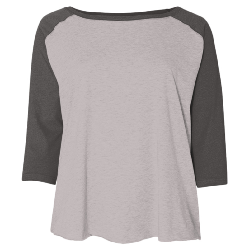 Women's Curvy Collection Baseball Three-Quarter Sleeve Tee Thumbnail