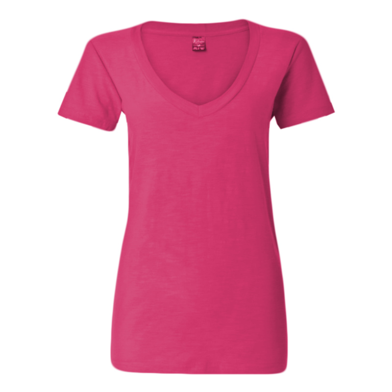 Women's V-Neck Slub T-Shirt Thumbnail