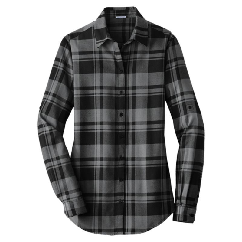 Women's Plaid Flannel Tunic Thumbnail