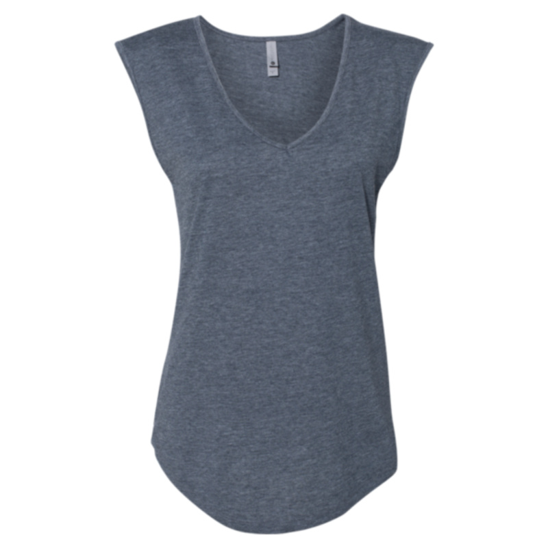 Women's Festival Sleeveless Deep V-Neck T-Shirt Thumbnail
