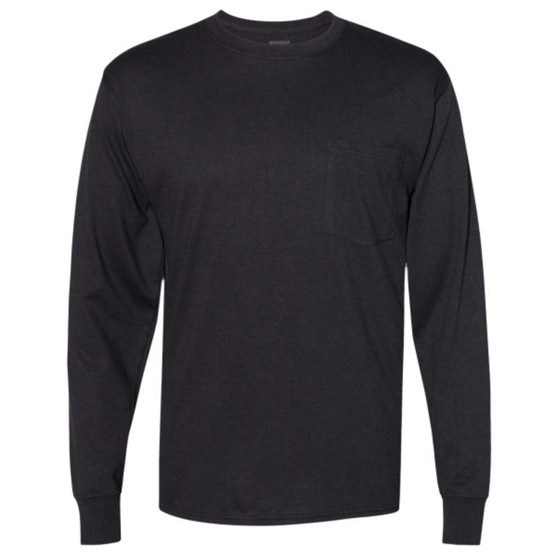 Unisex Workwear Long Sleeve Pocket T-Shirt Thumbnail