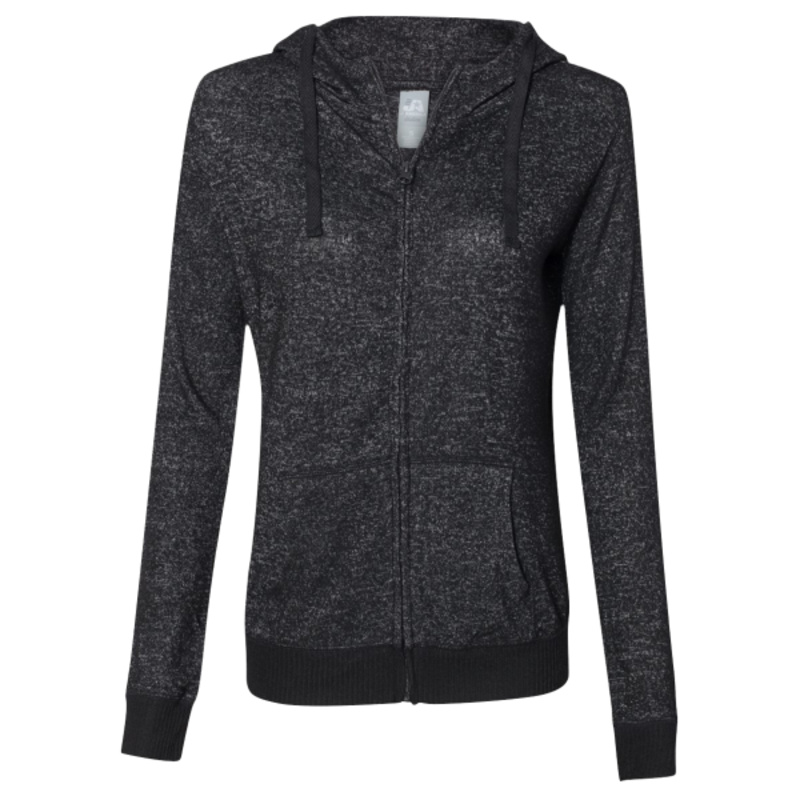 Women’s Cozy Jersey Hooded Full-Zip Thumbnail