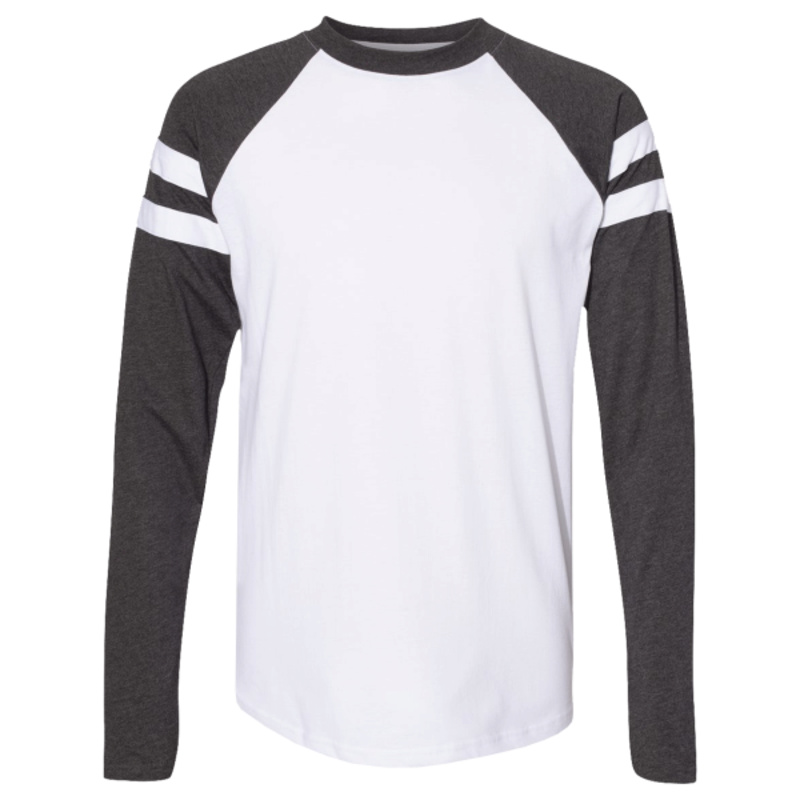 Unisex Fine Jersey Mash Up Long Sleeve Tee Thumbnail