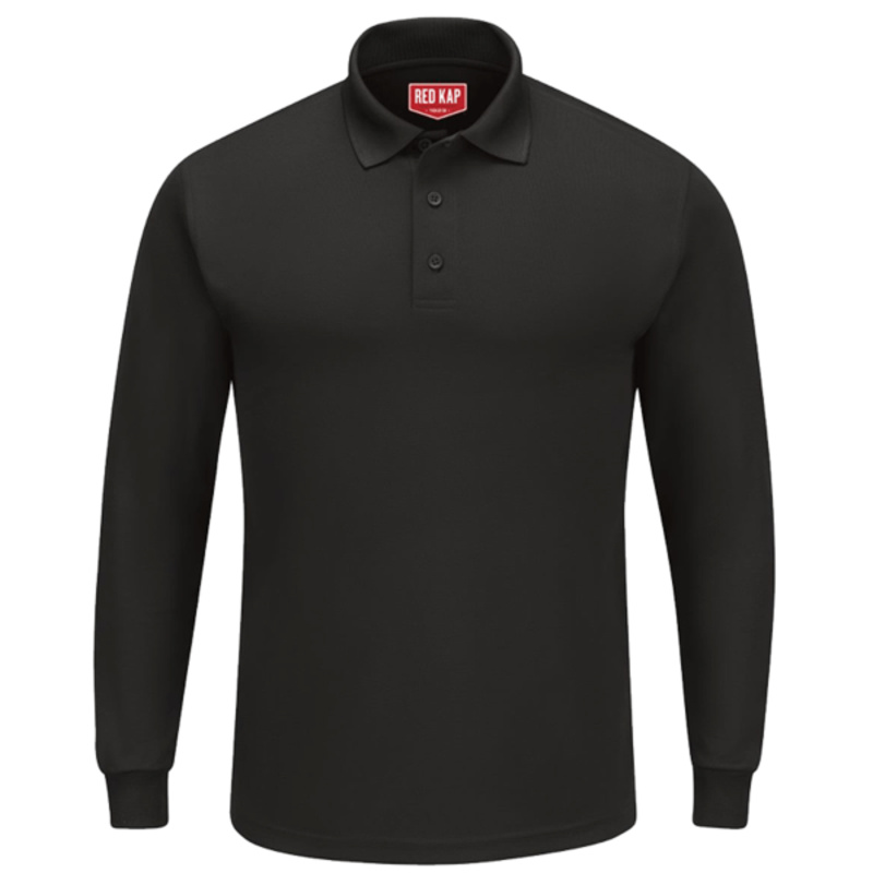Men's Long Sleeve Performance Knit Polo Thumbnail