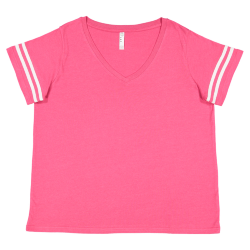 Women's Curvy Collection Vintage Football T-Shirt Thumbnail