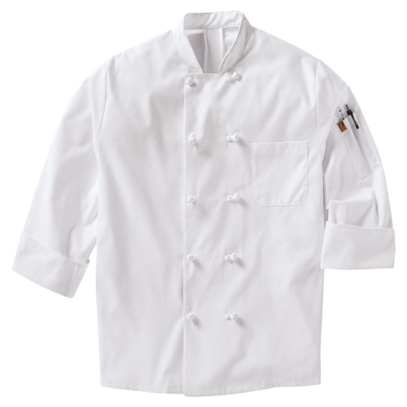 Mimix™ Ten Knot Button Chef Coat with OilBlok Thumbnail