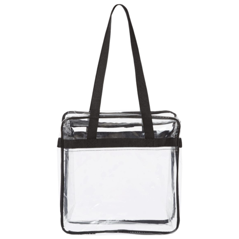 Clear Tote with Zippered Top Thumbnail