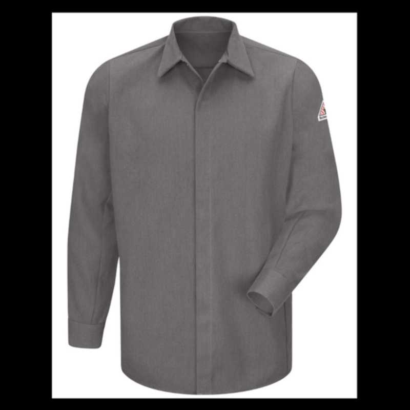 Men's Tall Concealed-Gripper Pocketless Long Sleeve Shirt - CoolTouch® 2 Thumbnail