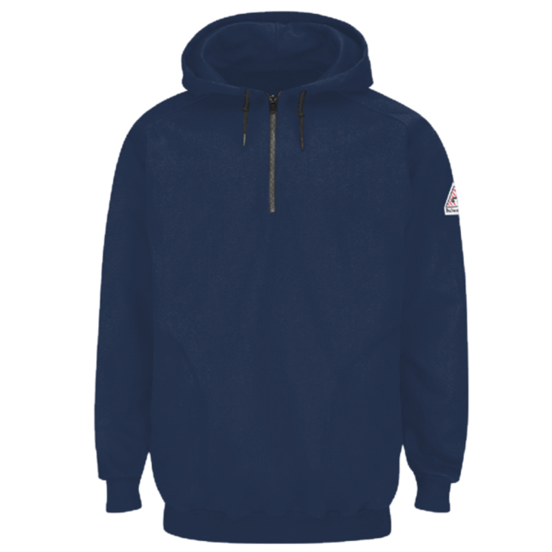 Men's Tall Flame Resistant Quarter-Zip Hooded Sweatshirt Thumbnail
