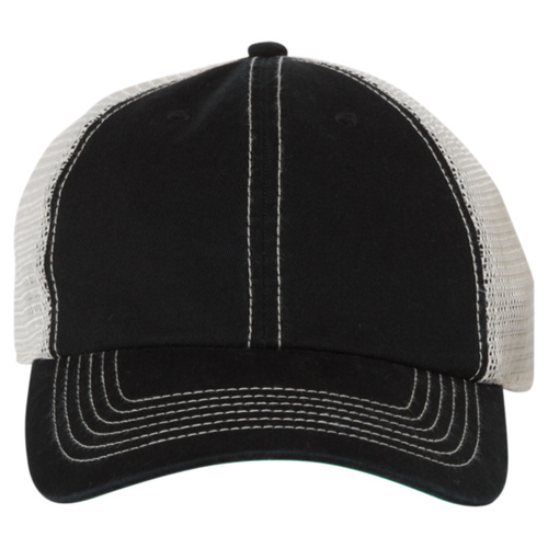 Trawler Cap Unstructured Adjustable Snapback Mesh Back Hat  Thumbnail