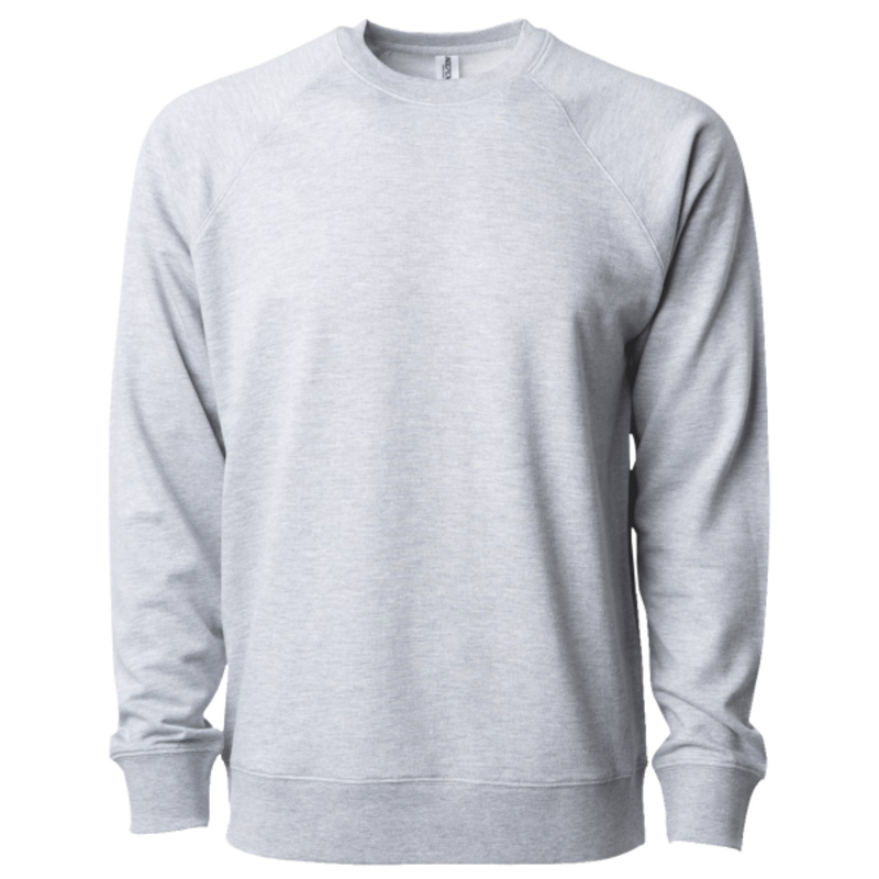 Icon Unisex Lightweight Loopback Terry Crewneck Sweatshirt Thumbnail