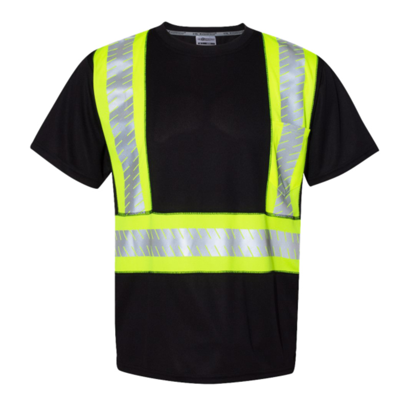 Unisex EV Series® Enhanced Visibility Contrast Pocket T-Shirt Thumbnail